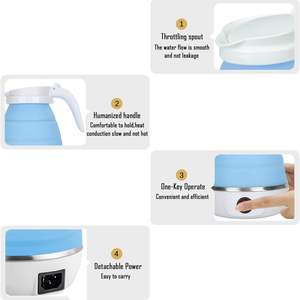 Bouilloire Électrique en Silicone Pliable et Portable pour Voyage, Ébullition Rapide de l'Eau, Arrêt Automatique, Qualité Hôtelière - Product Image 3