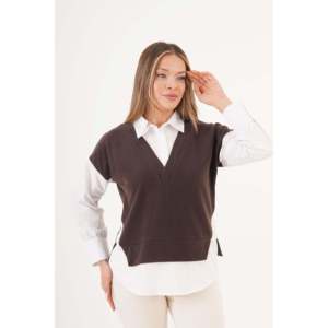 Blusas Casuales para Mujer, Transpirables, con Cuello con Volantes Bordados, Solo Disponibles en Tallas XL y XXL, para Primavera, Verano y Otoño, Venta al Por Mayor - Product Image 6