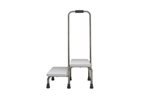 SUNCARE Tabouret à 2 marches en aluminium durable avec main courante pour personnes âgées dans la salle de bain - Fournitures de thérapie de réadaptation Knock Design - Product Image 3