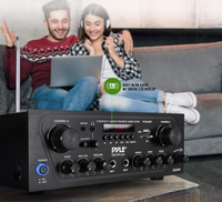 Amplificateur numérique stéréo haute fidélité basse fréquence KS-33BT amélioré avec Bluetooth, affichage LED et radio FM 2x60W