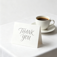 Cartes de vœux pliables en carton personnalisables avec pages intérieures vierges pour les cadeaux de mariage et les cadeaux de marque pour la vente au détail
