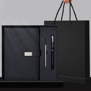 ชุดของขวัญสุดหรูแบบกำหนดเอง สมุดโน้ต A5 และชุดปากกา ของขวัญสำหรับผู้ชาย โลโก้ธุรกิจแบบกำหนดเอง สมุดโน้ตแบบมีหัวเข็มขัดพร้อมปากกา - Product Image 3