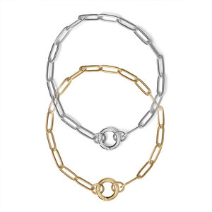 Collar de Acero Inoxidable 316L con Baño de Oro PVD de 14k/18k, Resistente al Agua y al Deslustre, con Colgante Tipo Clip para Mujer - Product Image 3