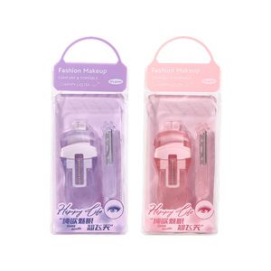 Lmltop Eyelash <b>Curler</b> And <b>Eyebrow</b> Trimmer Combo Wide Angle Manual Plastic For Asian Eye Shape Llt07 - Product Image 5