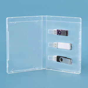 WEISHENG - Nueva Caja para Memorias USB con 3 Ranuras, Estuche de PP para Memorias USB con CD, DVD o <span class=keywords><strong>Blu</strong></span>-<span class=keywords><strong>ray</strong></span>, Venta al por Mayor, Estuche Transparente para Memorias USB - Product Image 5