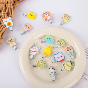 Nuevas Pinzas de <span class=keywords><strong>Pelo</strong></span> de Cristal Modernas y Lindas <span class=keywords><strong>para</strong></span> Niñas, Bebés y Recién Nacidos - Accesorios <span class=keywords><strong>para</strong></span> <span class=keywords><strong>el</strong></span> Cabello con Diseño de Dibujos Animados Incrustados - Product Image 1