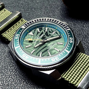 Reloj para Hombre NH35 4R35 Movimiento de Acero Inoxidable con Esfera Azul de 43 mm, Caja Samurai, Relojes de Pulsera Mecánicos Automáticos Luminosos - Product Image 2