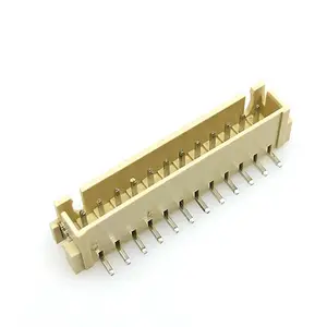 XH2.5-12P conector beige color Wire to Board Wire Smt Connector for Vertical type pitch2.5mm