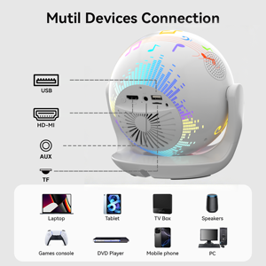 2026 New Arrival OEM Smart <b>Projector</b> Android 14 Electric Focus Custom Logo Wholesale Football <b>Projector</b> - Product Image 5