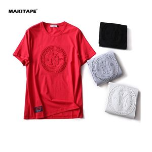 Men Organic 100% Cotton Solid Knitted Oversized Embossed Custom Logo T-Shirts - Product Image 3