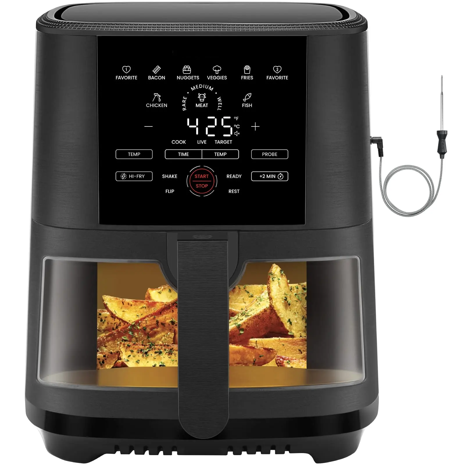 Et kızartması ürünlerini otomatik olarak kapatabilir, otomatik dijital hava kızfried tencere