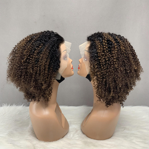Perruques en cheveux humains Remy bouclés naturels 13*4, style crépu bouclé, avec un look volumineux et moelleux, vente en gros, stock complet - Product Image 4