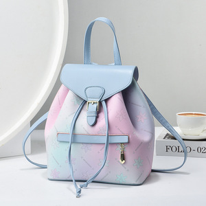 Sac à dos classique en cuir PU imprimé, imperméable, pour femme, idéal pour le bureau, les loisirs et les voyages – Vente en gros usine - Product Image 1