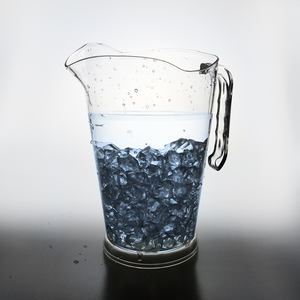 Commercio all'ingrosso vetro chiaro acrilico plastica brocca di acqua con coperchio filtro infusore sapore brocca di tè e latte acqua brocca - Product Image 2