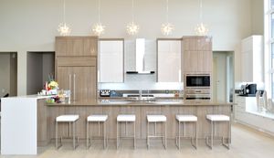 Muebles de Cocina Modulares al por Mayor CANA Personalizados, Estilo Europeo, con Puerta de Una Sola Pieza y Espacio para Refrigerador - Product Image 6