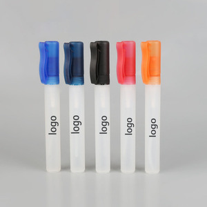 Stylo pulvérisateur désinfectant pour les mains personnalisé avec logo, 10 ml, 5 ml, 3 ml, transparent et noir doré - Product Image 5