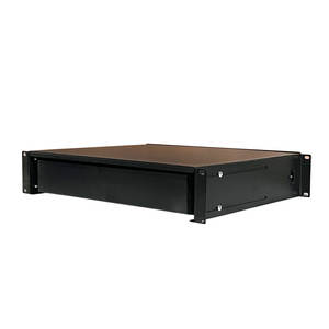 Tiroir coulissant 19 pouces à prix d'usine 1U 2U 3U 4U avec serrure pour installation en rack standard, tiroir de rangement en acier métallique en stock - Product Image 4