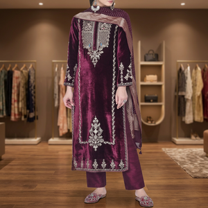 Sari de mariée de créateur, robes indiennes, tenues de soirée, vêtements traditionnels indiens brodés, Kanya, vêtements de fantaisie - Product Image 2