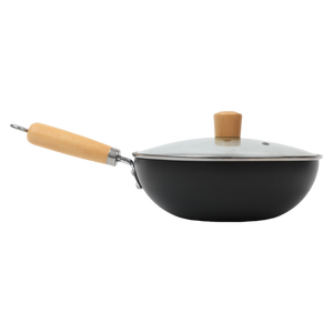 Ventas directas <span class=keywords><strong>de</strong></span> fábrica 24cm Sartén comercial para freír <span class=keywords><strong>Wok</strong></span> Cocina <span class=keywords><strong>de</strong></span> gas antiadherente Mango <span class=keywords><strong>de</strong></span> madera antiadherente <span class=keywords><strong>Wok</strong></span> <span class=keywords><strong>de</strong></span> hierro fundido - Product Image 5