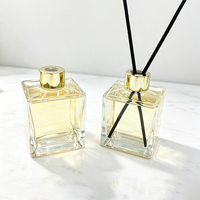 Bouteilles en verre givré vides de 200 ml pour diffuseur à bâtonnets, parfum d'ambiance et de chambre