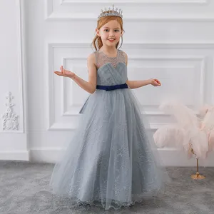 MQATZ Neuankömmling Baby Elegantes Ballkleid Kinder Party Spitzen kleider Mädchen Geburtstag Prinzessin Kleid LP-219