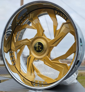 RCSR Llantas Forjadas Personalizadas de 24, 26, 28 y 30 Pulgadas, Rines <span class=keywords><strong>Trapstar</strong></span> con Borde Profundo 6x139.7 5x120.7 para Classic Caprice, GMC Yukon, Suburban - Product Image 4