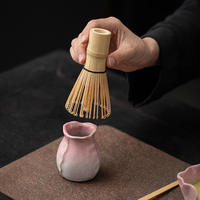 Ensemble de démarrage Matcha rose esthétique à bords ondulés, kit d'outils Matcha complet en porcelaine artisanale, magnifique tapis à thé floral
