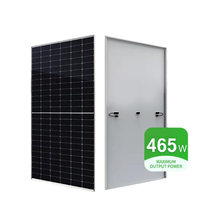 Type P de qualité A 465W 460W 455W 450W Panneaux solaires Cadre en alliage d'aluminium anodisé argenté Module facial mono 182 demi-cellule