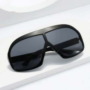 Lunettes de soleil vintage 2025 à monture large, style aviateur, motif léopard jaune, protection UV400, pour femme - Product Image 5