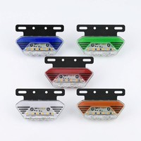 Feu de position latéral LED avec support en acier noir, couleurs bleu, vert, rouge, blanc, ambre, 12V 24V, étanche pour camion et remorque