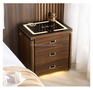 Muebles Modernos y Sencillos, Mesitas <span class=keywords><strong>de</strong></span> <span class=keywords><strong>Noche</strong></span> Inteligentes <span class=keywords><strong>de</strong></span> Madera Maciza, Muebles <span class=keywords><strong>de</strong></span> Dormitorio Baratos al por Mayor, <span class=keywords><strong>Mesita</strong></span> <span class=keywords><strong>de</strong></span> <span class=keywords><strong>Noche</strong></span> Inteligente con Cajones <span class=keywords><strong>de</strong></span> Almacenamiento - Product Image 3