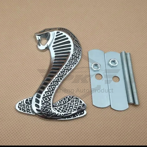Emblema Metálico 3D de Serpiente <span class=keywords><strong>Cobra</strong></span> para Decoración de Autos, Adhesivo para Ford Mustang GT500 SVT V6 GT GT Fiesta - Product Image 4
