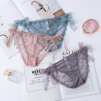 Culotte transparente en dentelle transparente pour femmes sous-vêtements de lingerie culotte sexy
