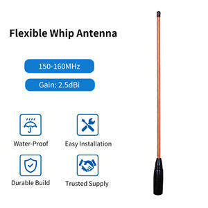 Antenne flexible portative Huahong X-2.5-150-160M-RH771N 150-160 MHz pour appareil de chasse pour chiens <span class=keywords><strong>Garmin</strong></span> <span class=keywords><strong>Astro</strong></span> 220/<span class=keywords><strong>320</strong></span> - Product Image 2