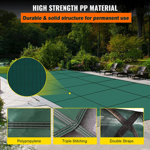 Couverture de piscine enterrée personnalisée Damary avec ancrages de sécurité et kit d'installation complet - Matériau PP durable, installation facile - Product Image 5