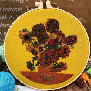 Kit de Broderie Professionnel pour Adultes : Fils et Aiguilles pour Point de Croix, Base en Tissu - Product Image 3