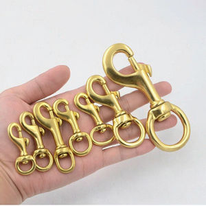 النحاس الصلب شنقا الزناد الكلب المقود أجزاء Carabiner البرونزية النهاية - Product Image 3