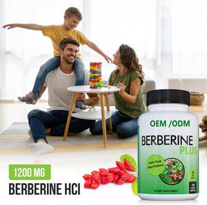 Fábrica OEM Etiqueta Privada 1200 mg Berberina Plus Cápsulas Vegano Berberina HCL Cápsulas - Product Image 4