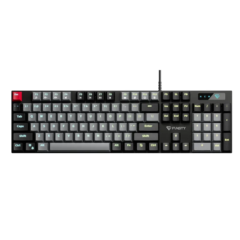 Meilleur clavier mécanique rvb rétro-éclairé pleine taille 104 touches bleues, clavier de jeu mécanique rvb pour Type Pro