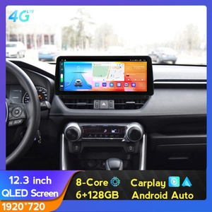Navihua 12.3" Car Dvd Player Android Car Radio for Toyota RAV4 2020 360 Camera Carplay Auto GPS <b>Stereo</b> Multimedia Car Screen - Product Image 4