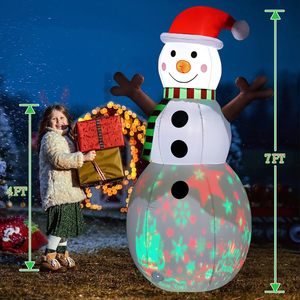 Proyector de Luz Inflable Navideño para Exteriores, con Diseño de Muñeco de Nieve, Atractivo a la Vista - Product Image 2