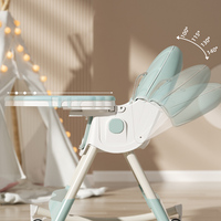 Chaises hautes modernes à bascule pour bébé avec alimentation double face pour bébé
