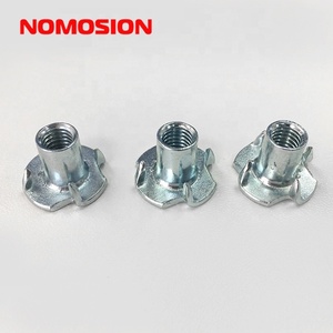 <span class=keywords><strong>น็อต</strong></span>ตัวที T-NUT ระดับสูงพร้อมกรงเล็บ4แฉกสร้างเธรดเครื่องจักรภายในในไม้ M3M4M5M6M8M12เฟอร์นิเจอร์สกรูสี่ขากรรไกร - Product Image 3