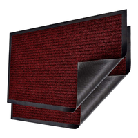 Tapis de sol extérieur en polyester à double nervure 60x90 cm, lavable, tapis de sol en PVC, paillasson d'entrée, imperméable, antidérapant