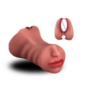 Großhandel 3-in-1 Taschenvagina Sexpuppen Männliche Masturbatoren Realistische <span class=keywords><strong>Vagina</strong></span> Mund Anal Taschenvagina Mini-Vibrator - Product Image 4