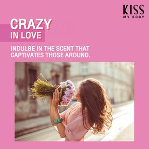 Perfume Corporal Kiss My Body Crazy in Love 88ml, Convierte Cada Momento en Inolvidable con Bayas Rojas, Pétalos de Rosa y Ámbar Dulce - Product Image 2