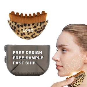 Custom logo lymfatische borstel, lymfatische contour gezichtsborstel, lymfedrainage <span class=keywords><strong>massage</strong></span>-apparaat, droge borstel voor huidmassage - Product Image 1