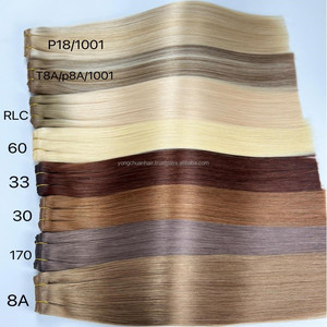 24-inch cơ thể sóng màu xám đôi rút ra Remy kinky thẳng phần mở rộng tóc con người tay gắn <span class=keywords><strong>micro</strong></span> wefts Nga Trinh Nữ tóc - Product Image 1