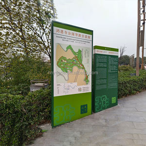 Signalétique extérieure double face non lumineuse, pour sites touristiques, parcs, panneaux directionnels, annonces municipales et avis publics - Product Image 1