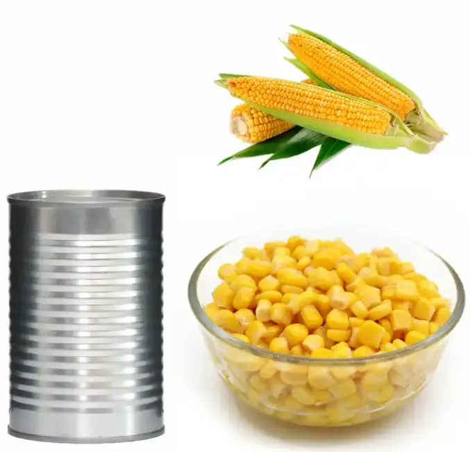 Vente en gros OEM 340 400 3000g de maïs sucré en conserve
